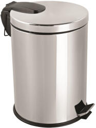 Dayco Metal Rozsdamentes acél pedálos szemetes, kivehető műanyag vödörrel, 40L, fényes - tisztitoszertrendelek