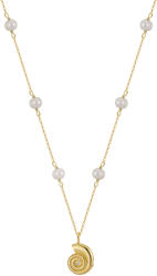 BeSpecial Colier argint 925 placat cu aur 14K cu perle naturale (CRR09)