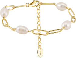 BeSpecial Bratara argint 925 placata cu aur 14K cu perle naturale (BRR16)