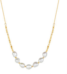 BeSpecial Colier argint 925 placat cu aur 14K cu perle naturale (CRR27)
