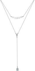 BeSpecial Colier argint 925 placat cu rodiu cu perle naturale si zirconiu (CRR20)