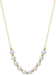 BeSpecial Colier argint 925 placat cu aur 14K cu perle naturale (CRR47)