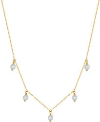 BeSpecial Colier argint 925 placat cu aur 14K cu perle naturale (CRR45)