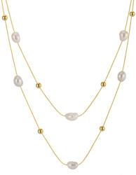 BeSpecial Colier argint 925 placat cu aur 14K cu perle naturale (CRR33)