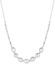 BeSpecial Colier argint 925 placat cu rodiu cu perle naturale (CRR28)