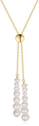BeSpecial Colier argint 925 placat cu aur 14K cu perle naturale (CRR36)