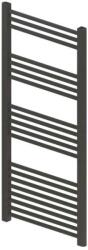 Elegant Radiator de baie portprosop negru Elegant 600/1600 din otel, drept cu profil rotund