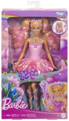 Mattel Barbie Color Change Zana Magica cu Par Blond (MTJCP76) Papusa Barbie