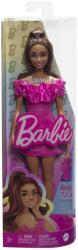 Mattel Papusa Barbie Fashionista Satena cu Rochie Roz (MTHRH15) - edanco Papusa Barbie