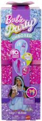 Mattel Barbie Set Party Unboxed Reveal Papusa Barbie Violet cu 10 Accesorii Surpriza (MTJFY66) Papusa Barbie