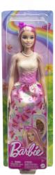 Mattel Barbie Papusa Barbie cu Parul Blond si Roz (MTHRR08) Papusa Barbie