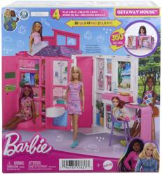 Mattel Barbie Casa de Papusi Barbie cu 4 Zone Pliabila (MTHRJ76) Papusa Barbie