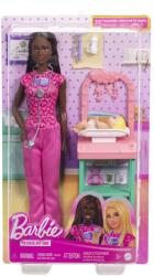 Mattel Barbie Set de Joaca Papusa Barbie Bruneta Face Cariera Pediatru (MTJCR71_JCR73) Papusa Barbie