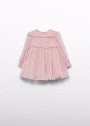 Abel & Lula Rochie pentru Copii Mânecă lungă Din tul Rose Petal 15-05506-008 (15-05506-008)