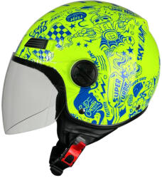 Pilot Fazer Fluo Casca Moto Jet ECE 22.06 950gr PIL000KRA140 (PIL000KRA140)
