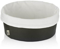 KELA Coș de pâine Grana piele PU negru 11, 0cm 28, 0cm KL-12548