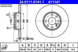 ATE Disc frana ATE 24.0111-0141.1 (24.0111-0141.1)
