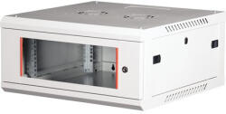 Lande PROlineB 600x600 lapraszerelt 4U 19" fali rack szekrény szürke (LN-WB-04U6060-LG-F)