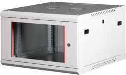 Lande PROlineB 600x600 lapraszerelt 6U 19" fali rack szekrény szürke (LN-WB-06U6060-LG-F) - tech-heaven