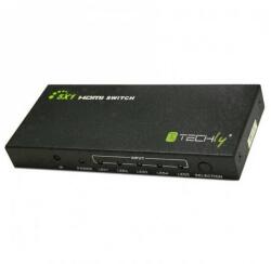 Techly HDMI Switch 4K, UHD, 3D, 5x HDMI Input, Fernbedienung (IDATA-HDMI-4K51) (IDATA-HDMI-4K51)