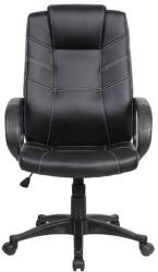 evo Scaun de birou ergonomic EVO Hans, piele ecologica, Negru
