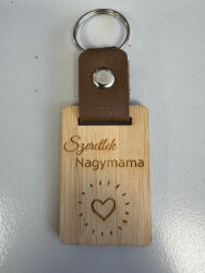  szeretlek Nagymama" egyedi gravírozott kulcstartó