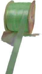  szatén szalag, v. zöld (1 cm * 20 m)