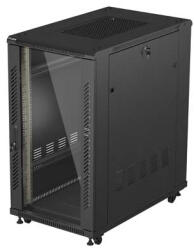 Lanberg FF01-6022-12B állvány 22U Szabadonálló állvány Fekete (FF01-6022-12B) - easy-shop