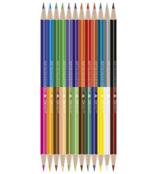 Connect Színes ceruza CONNECT kétvégű 12db-os készlet (24 szín) (C-107020)