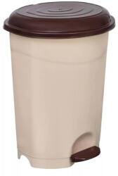 PLANET Szemetes kuka pedálos műanyag 12 literes barna UP126B (58550)
