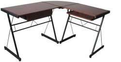 Timeless Office Birou in forma de L-maro inchis (HOP1000878-3)