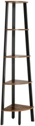 Timeless Home Raft de colț, Negru 37.2x37.2x159cm (VAS50020) Raft