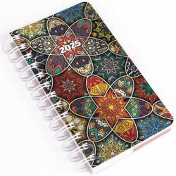 Realsystem 2025 SP5 8721-52 mozaik napi beosztású spirálos zsebnaptár (8721-52)