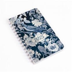 Realsystem 2025 SP3 8811-55 kékvirág heti beosztású spirálos mini naptár (8811-55)