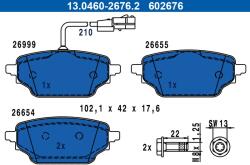 ATE set placute frana, frana disc ATE 13.0460-2676.2 (13.0460-2676.2)