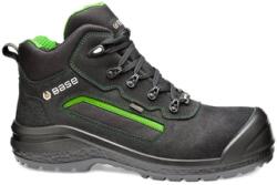 Base Protection Be-Powerful Top Normálszárú munkavédelmi bakancs S3 | Fekete-zöld | 43 / 9 (B0898BGN43)
