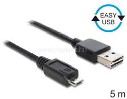 Delock EASY-USB 2.0 -A apa > USB 2.0 micro-B apa kábel, 5 m (DL83369) (DL83369)