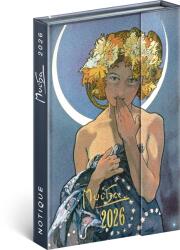 REALSYSTEM 2026 Alphonse Mucha 5412-AM B6 mágneses zsebnaptár (5412-AM) - bestbyte