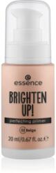 essence BRIGHTEN UP! Perfecting Primer folyékony alapozó bázis make-up alá árnyalat 02 Beige 20 ml