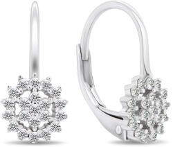 Brilio Silver Időtlen ezüst fülbevaló átlátszó cirkónium kövekkel EA417W