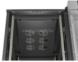 Lanberg 19" szabadon álló rack szekrény 22U/600X1000 üvegajtó, lapraszerelt (fekete) (FF01-6022-12B) (FF01-6022-12B)