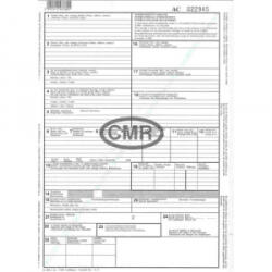 Bluering CMR nemzetközi fuvarlevél A4, 6lapos garnitúra B. CMR/6 - aqua