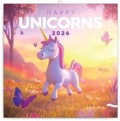 REALSYSTEM 2026 Happy Unicorns 6097 falinaptár (6097-HU) - bestbyte