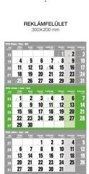 REALSYSTEM 2026 6061 12lapos zöld speditőr naptár (6061-80) - bestbyte