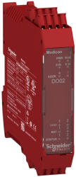 Schneider Electric Preventa XPS MCM - XPSMCMDO0002G biztonsági vezérlő, biztonsági bővítő I/O modul, 2DO + 2DO (státusz) + 2DI (start/restart), rugós (XPSMCMDO0002G)