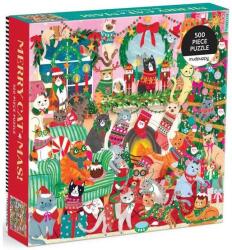 Galison 500 db-os puzzle - Mudpuppy - Merry Catmus! (86310) (86310)