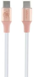 GUESS USB-C - USB-C 1.5m Gyors Töltőkábel rózsaszín Dombornyomott Logó Guess