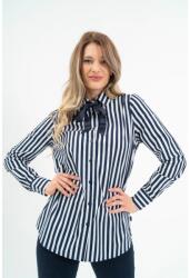 BUDMIL Blúz masni dísszel Női L s. kék-fehér 20770076-003252-0499