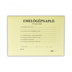  Emelőgépnapló 24 lapos A/5 fekvő (D. E. 938) (D.E.938)