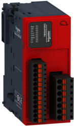 Schneider Electric Modicon TM3 - TM3SAF5RG - bővítő modul, Cat4/PLe/SIL CL3 biztonsági vezérlő, vészleállító-vészkapcsoló, 24 VDC, rugós (TM3SAF5RG)